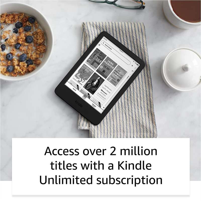Amazon Kindle (2022)  now with a 6 / 300 PPI High-Resolution Display / 16GB (With Ads) Blac...