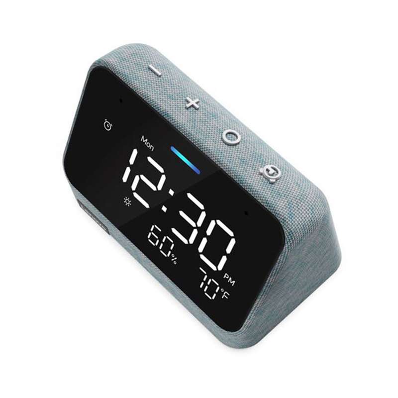 Lenovo Smart Clock Essential - with Amazon Alexa / 4" LED Display / Wi-Fi and Bluetooth Red
