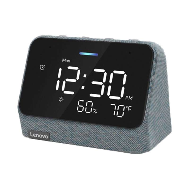 Lenovo Smart Clock Essential - with Amazon Alexa / 4" LED Display / Wi-Fi and Bluetooth Red