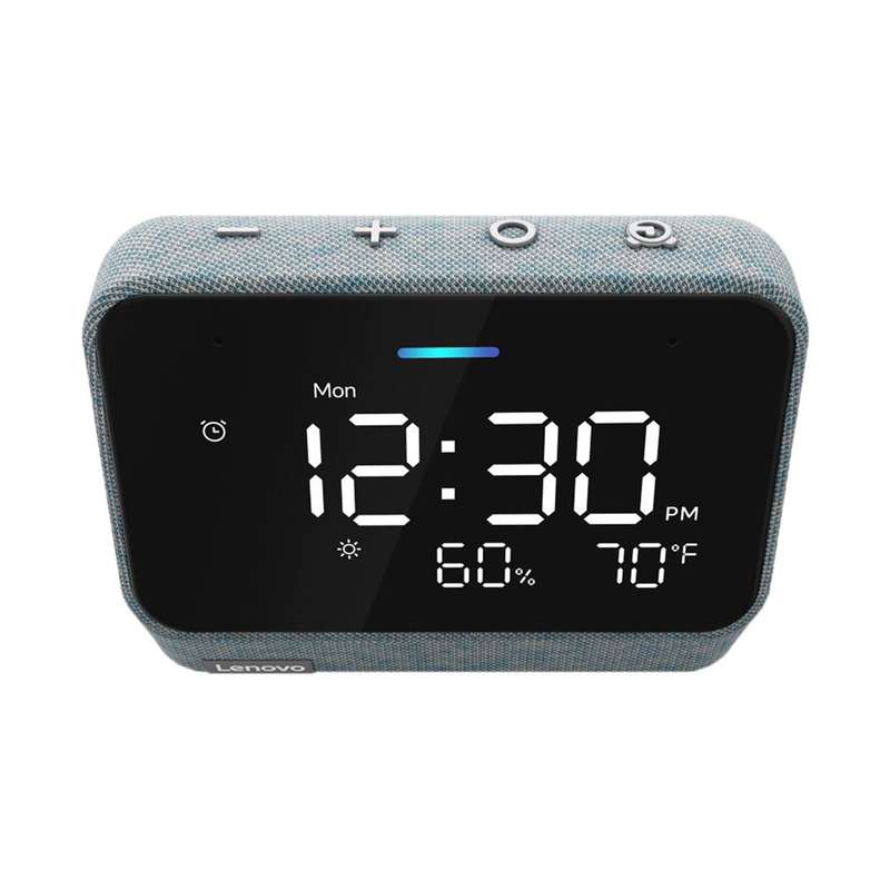 Lenovo Smart Clock Essential - with Amazon Alexa / 4" LED Display / Wi-Fi and Bluetooth Red