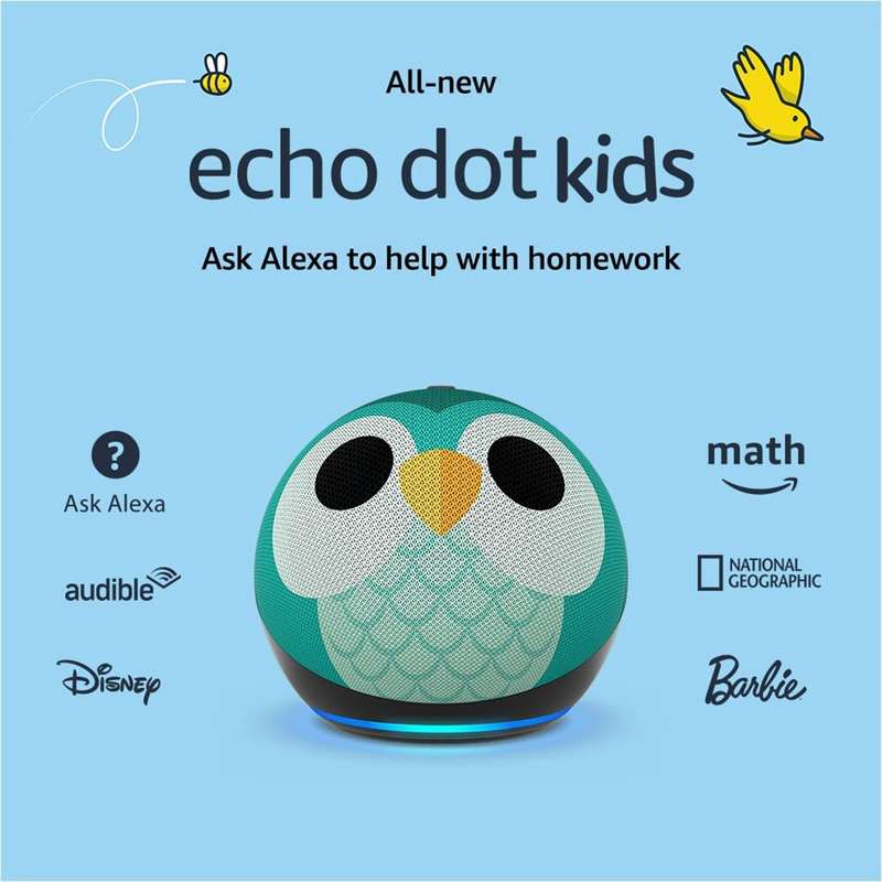 Amazon Echo Dot (5th Gen- 2022 release)  - Kids / Designed for kids- with parental controls Amazo...