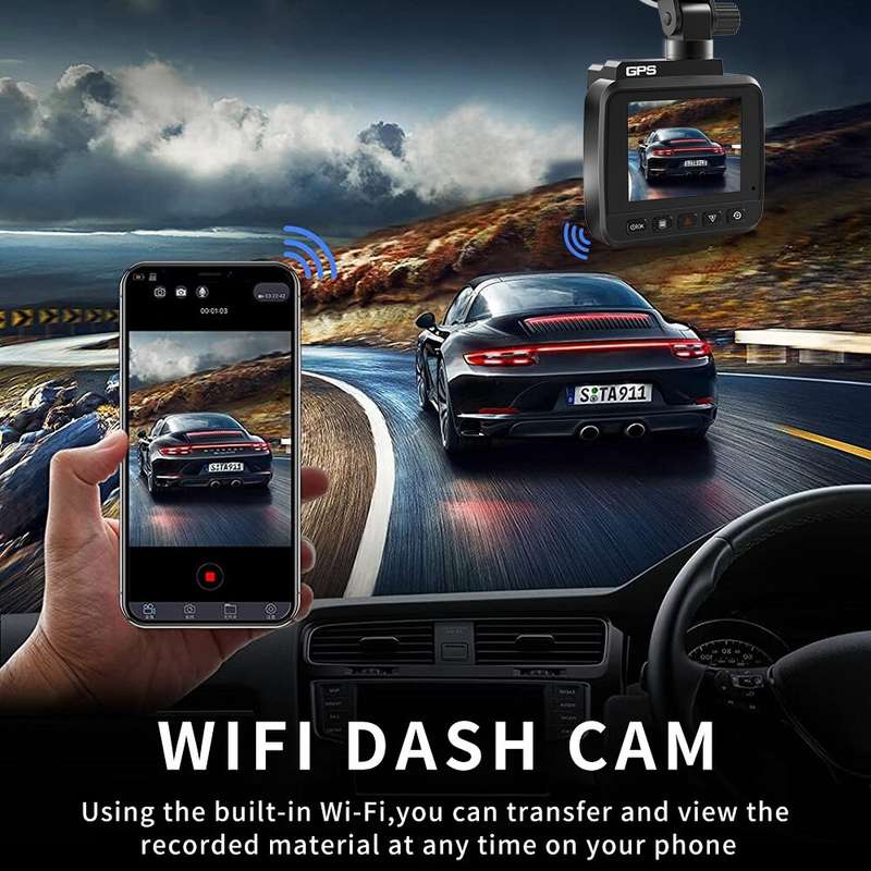 4K Wifi GPS Dashcam Dash Camera