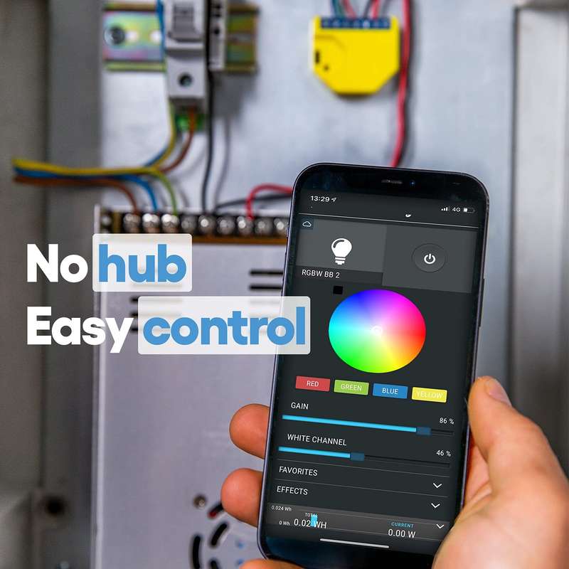 Shelly RGBW 2 Controller - Compatible with Android / iOS- Supports Alexa and Google Home