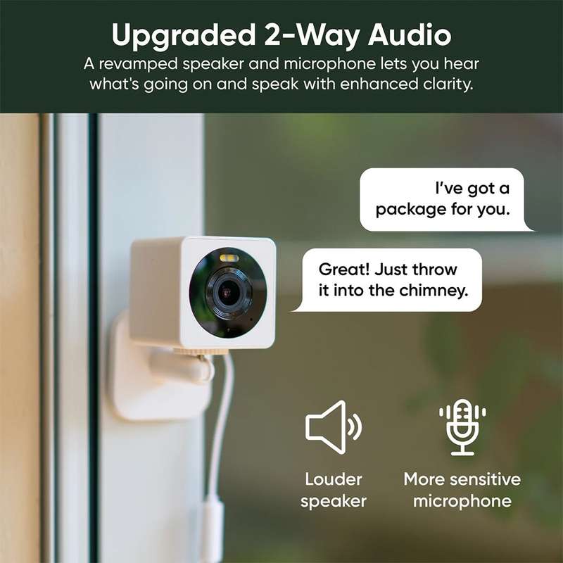 Wyze Cam OG - compatible with Alexa / Google Assistant / IFTTT / 2-Way Audio / Spotlight White