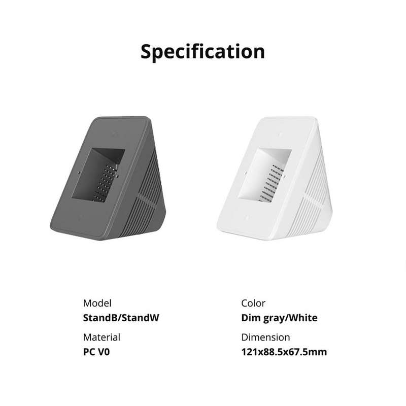 SONOFF DESK ENCLOSURE STAND - for NSPANEL & NSPANEL PRO Grey