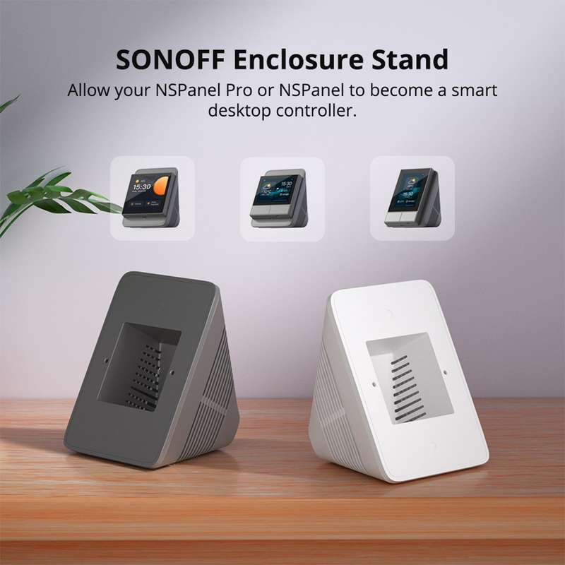 SONOFF DESK ENCLOSURE STAND - for NSPANEL & NSPANEL PRO Grey