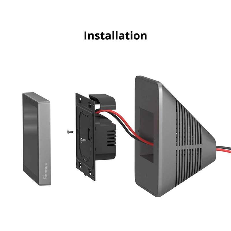 SONOFF DESK ENCLOSURE STAND - for NSPANEL & NSPANEL PRO Grey