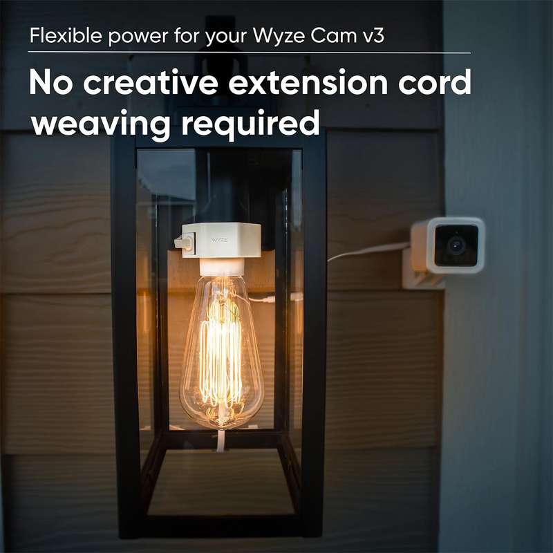 Wyze E26 Lamp Socket + Wyze Cam v3 Bundle