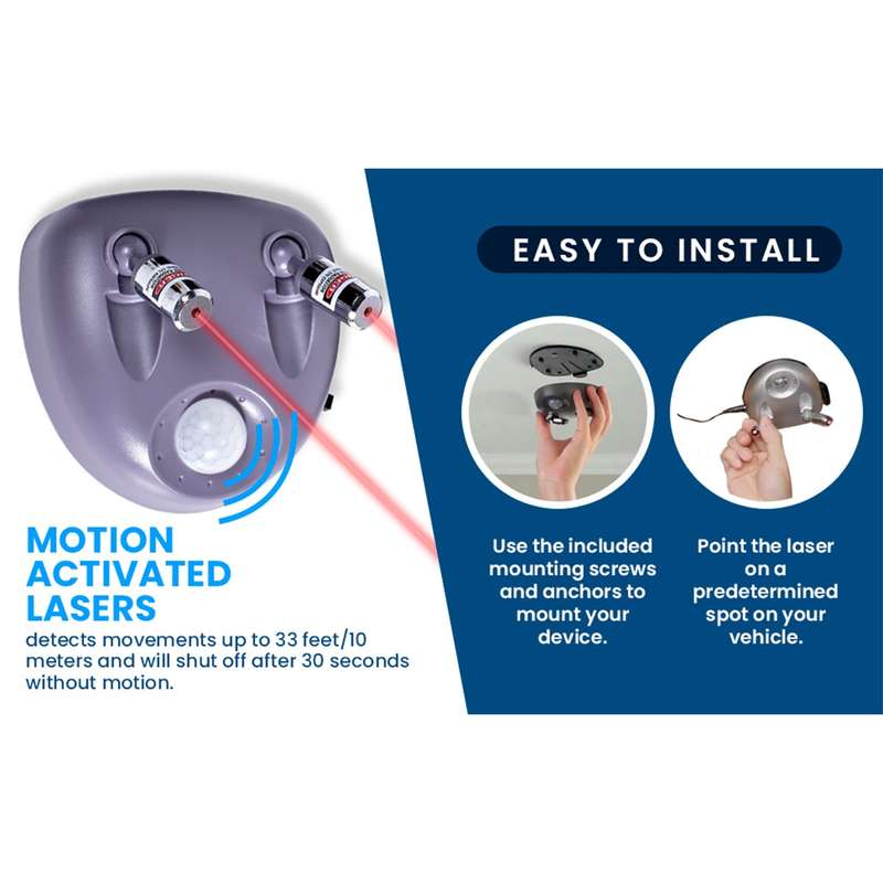 Dual Laser 360 Degree Parking Assist Guide System PArk