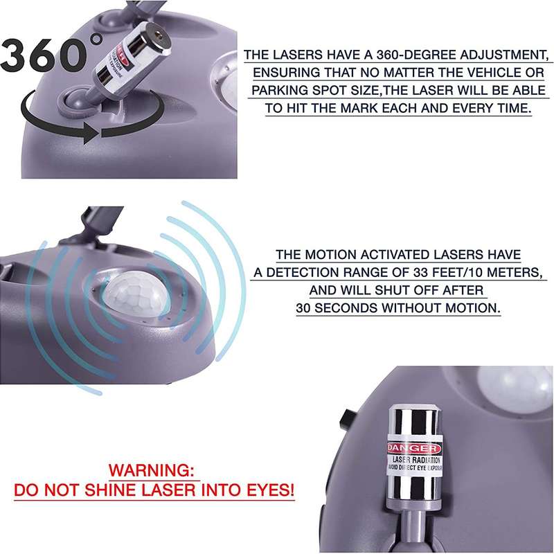 Dual Laser 360 Degree Parking Assist Guide System PArk