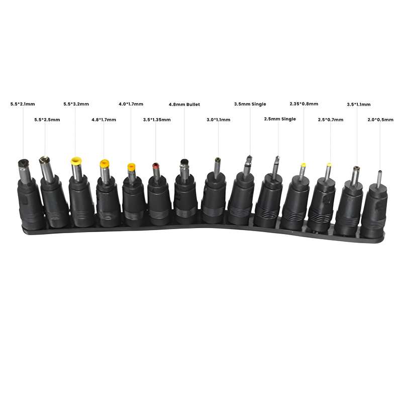 Replacement Laptop Tips - DC Adaptor Male to Female 14-in-1 Set B
