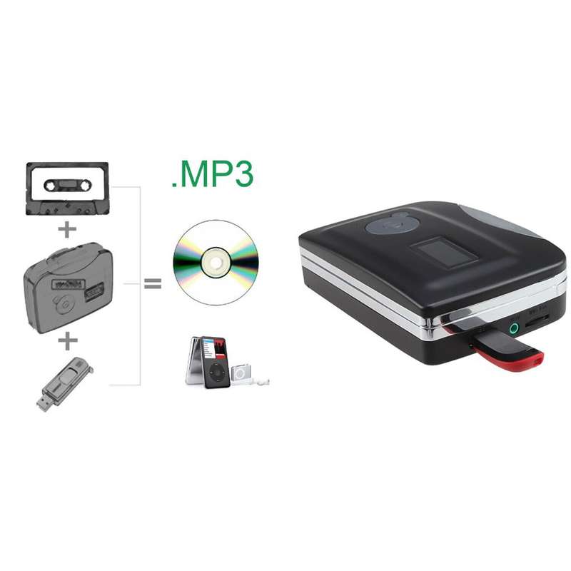 Ezcap230 USB Cassette Tape to MP3 Converter - Capture Audio / Music Player