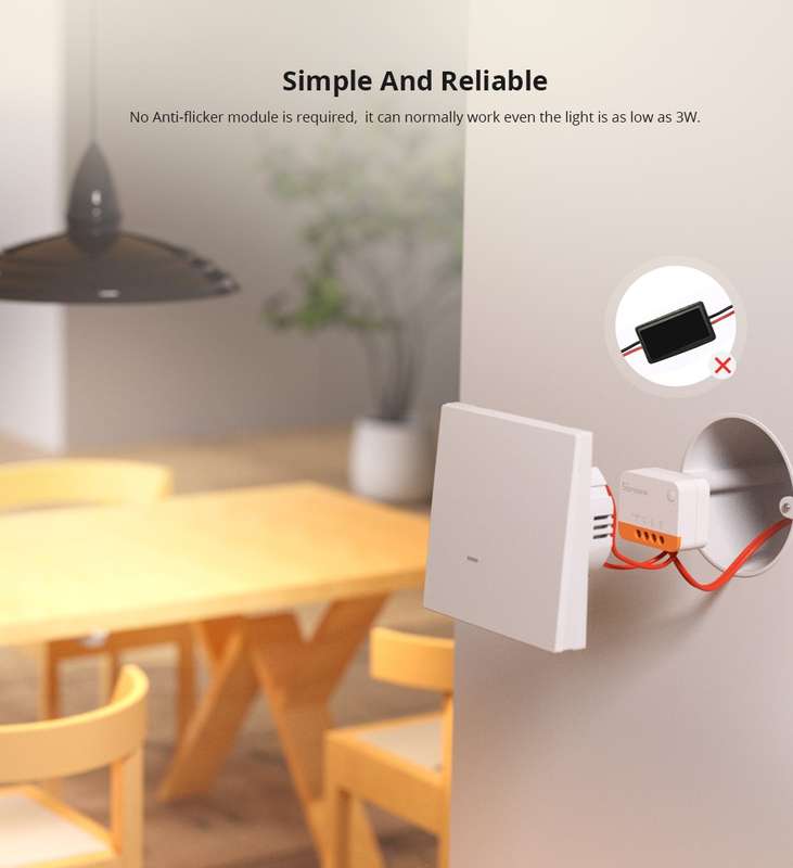 SONOFF ZBMINI-L2 - Extreme Zigbee Smart Switch (No Neutral Required) - BULK PACKAGED