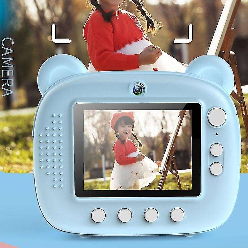 Kids Instant Print Digital Camera - 2.4 inch Screen / 24MP Light Blue