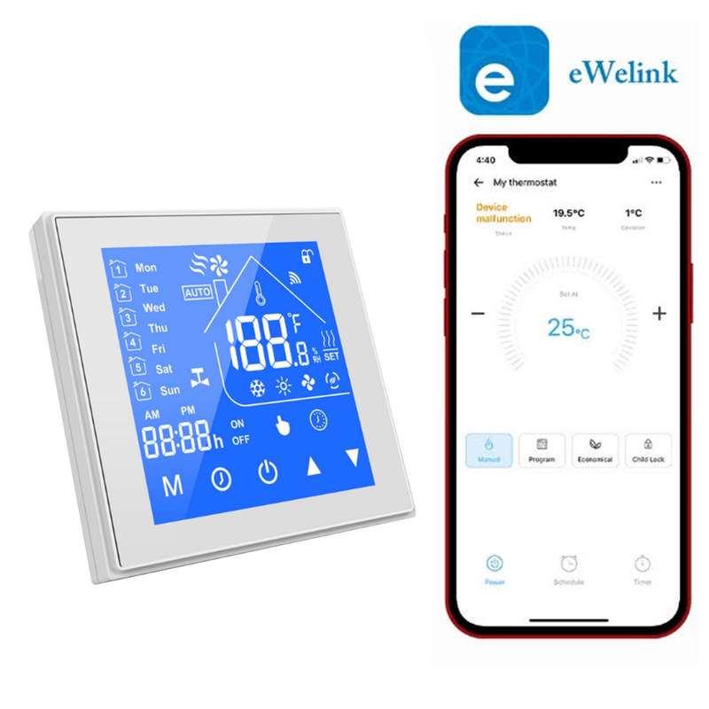 eWeLink Smart Wi-Fi Thermostat - Type B (16A) White