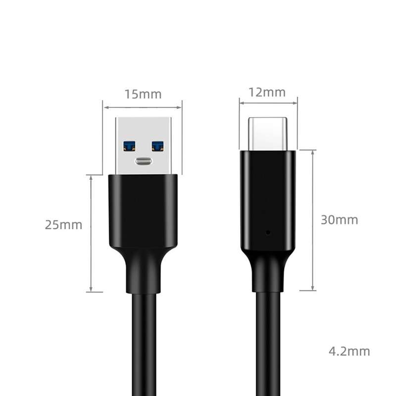 USB A to USB C Cable - USB 3.2 / 10Gbps - High Quality Cable 1m