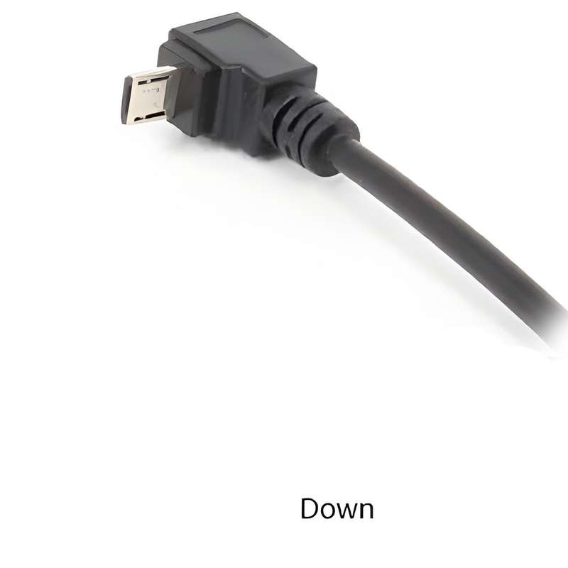 90° Degree Angle Micro USB - 5P Female to 5P Male Left