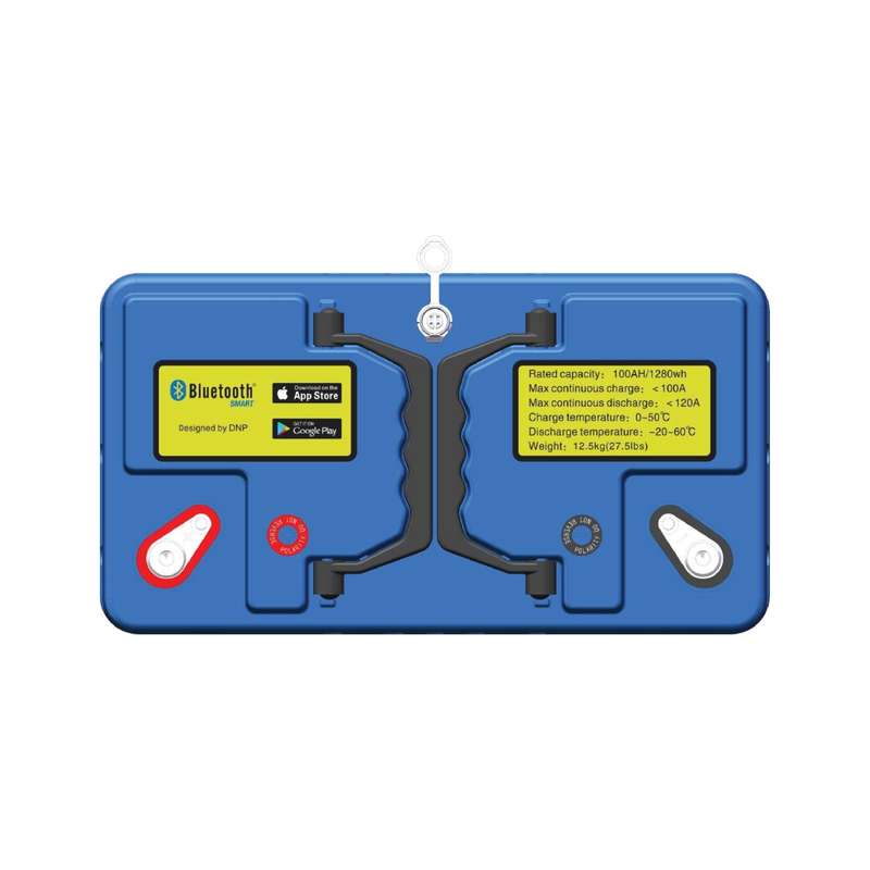 Enertec 100ah 12V Lithium LifePO4 Battery - With Bluetooth