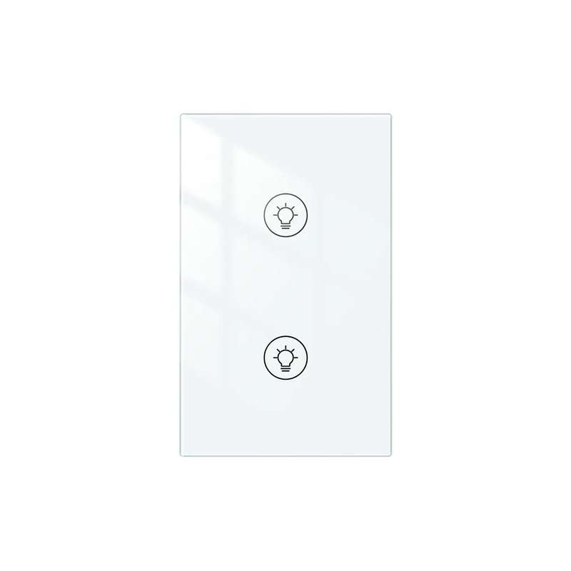 ZigBee Dimmer Light Switch (White)- 1/2/3 Gang 2 Gang
