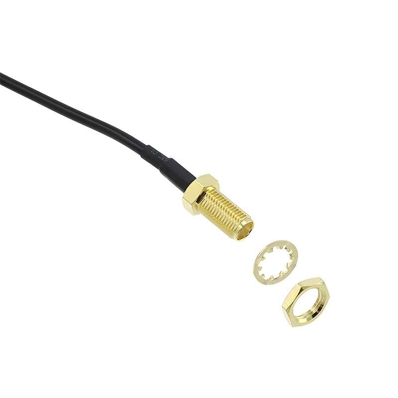 SMA Female to TS9 Male (Right Angle) - Pigtail Connector Converter (to connect antennas to router...