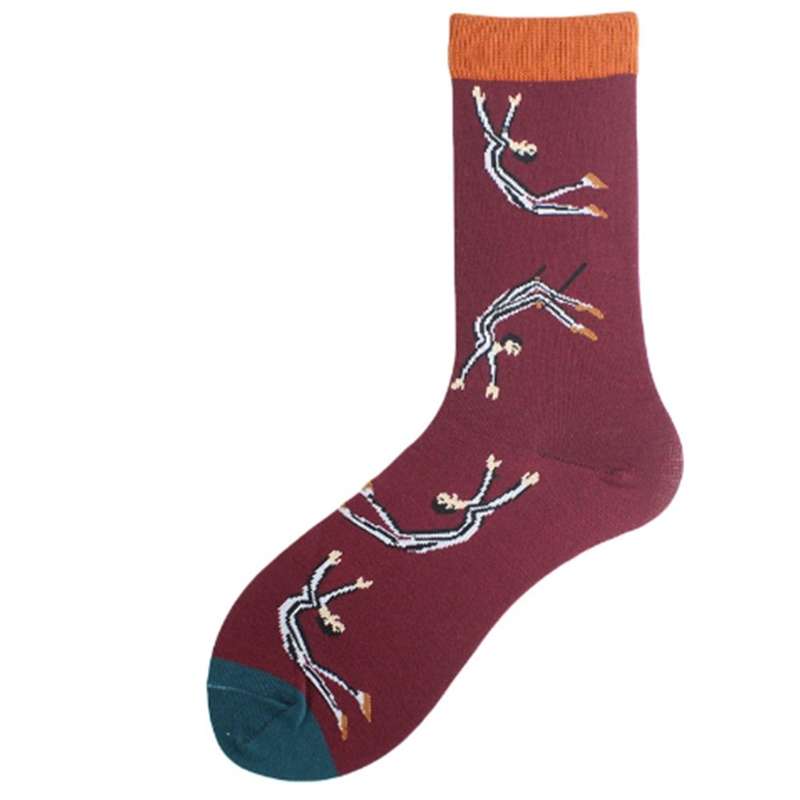 Funky Socks - for Adults / One Size Fits All Funky Ping Pong Paddle