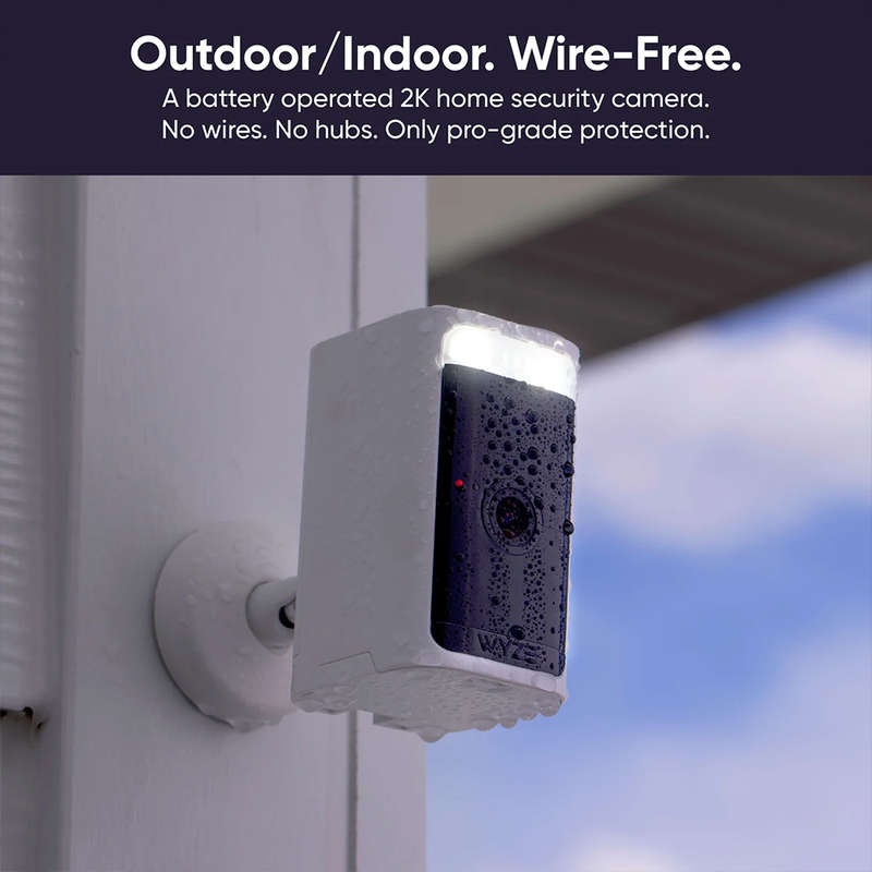 Wyze Battery Cam Pro - 2K HDR Video Resolution Wire-Free / No Hub Required (1 Pack) White