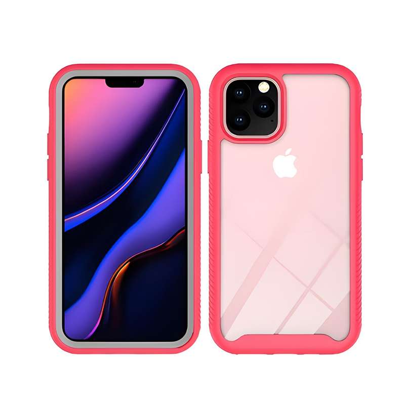 iPhone XR 6.1 Shockproof Rugged Case - available in multiple colors Pink