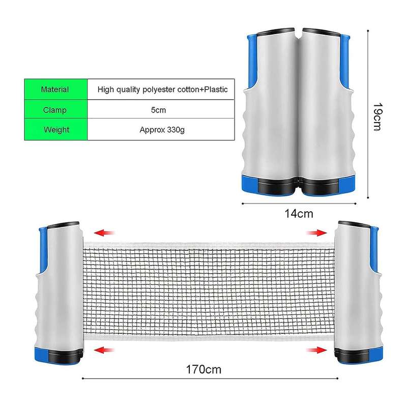 Adjustable Table Tennis Net - Precision Play Anywhere