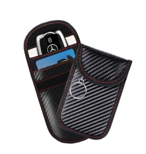 Car Key Pouch Bag with Key Ring and Hook