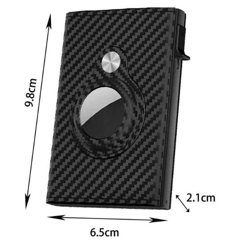 AirTag Wallet for Men - Black (AirTag Not Included)