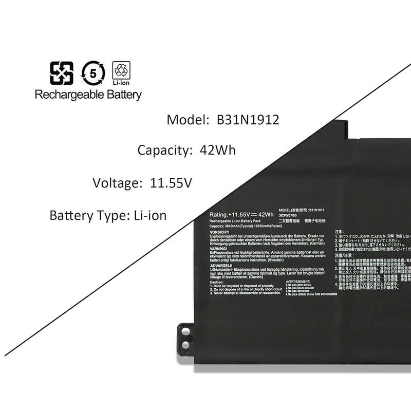 Asus E410m & L410m Replacement Laptop Battery - B31N1912