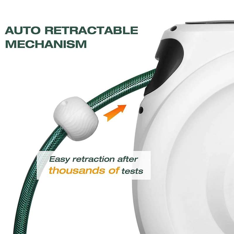 Wall-Mounted Garden Hose Pipe Reel -  A Practical and Stylish Addition to Your Garden / 10m- 20m-...