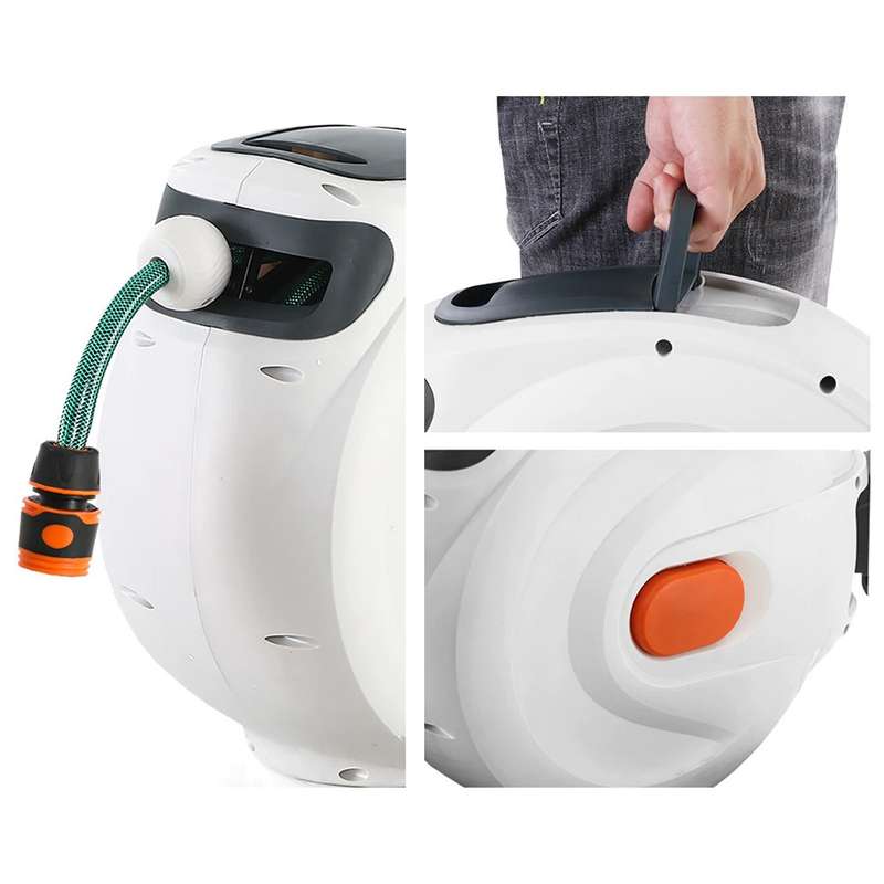 Wall-Mounted Garden Hose Pipe Reel -  A Practical and Stylish Addition to Your Garden / 10m- 20m-...
