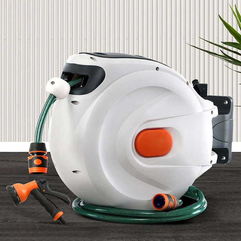 Wall-Mounted Garden Hose Pipe Reel -  A Practical and Stylish Addition to Your Garden / 10m- 20m-...