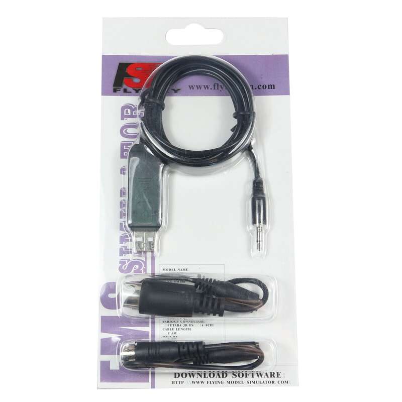Flysky SM100 USB RC Helicopter Airplane Simulator Cables - for Flysky FS-T4B FS-GT3 U4W9