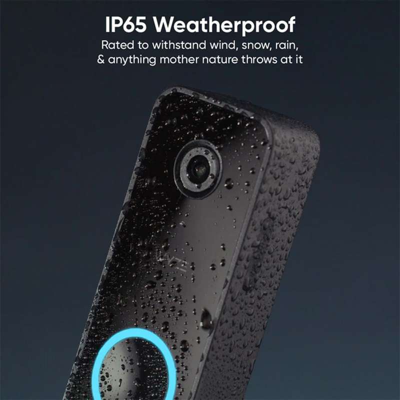 Wyze Video Doorbell v2 - 2K Protection with Local MicroSD Storage