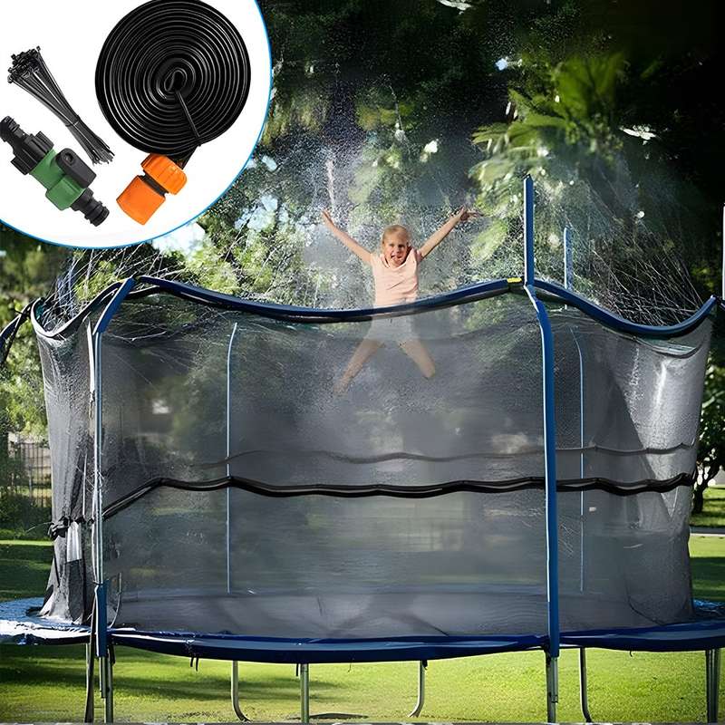 Trampoline Sprinkler for Kids Outdoor Water Sprinkler Games (15m)