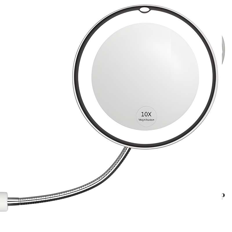 10X Magnification LED Flexible Mirror - Precision Grooming at Your Fingertips