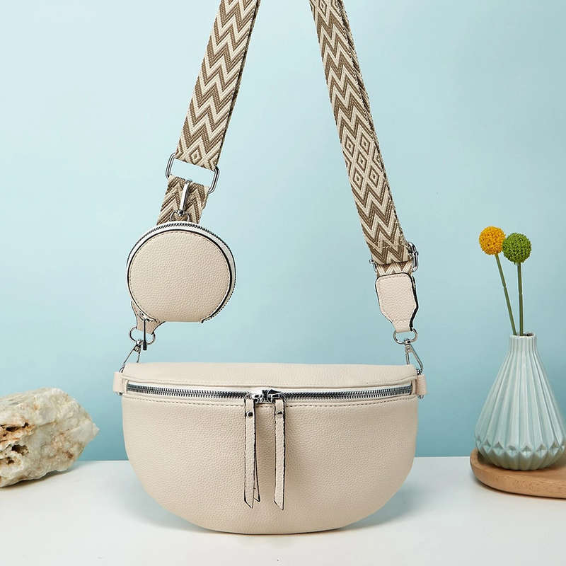 Fashionable Elegant Ladies Sling Bag - with coin purse and adjustable strap Black