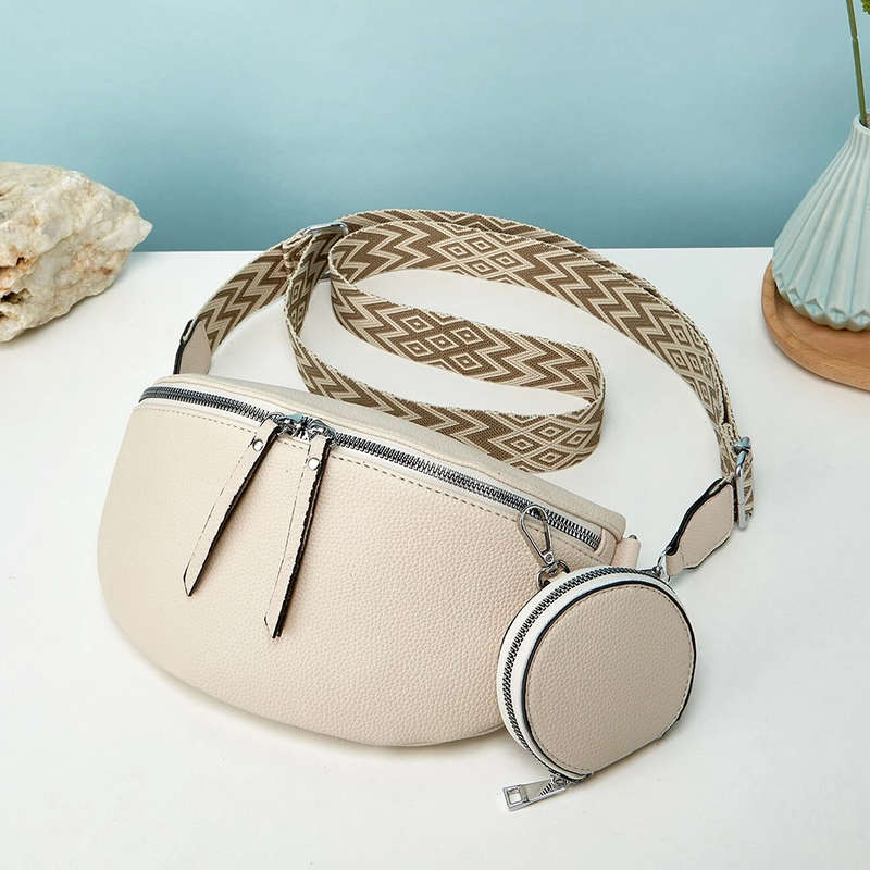 Fashionable Elegant Ladies Sling Bag - with coin purse and adjustable strap Black