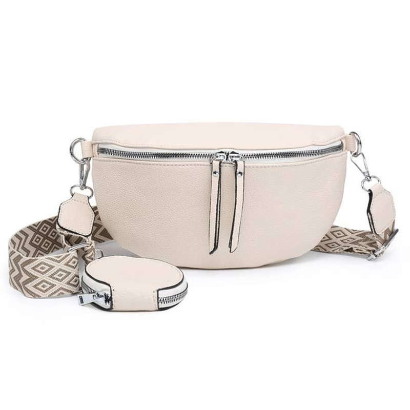 Fashionable Elegant Ladies Sling Bag - with coin purse and adjustable strap Black