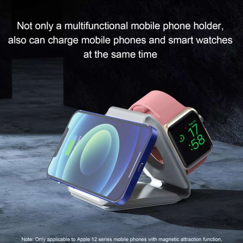 3 in 1 Magnetic Wireless Charger - for Apple iPhone / Apple Watch / AirPods White