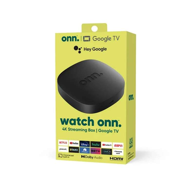 onn. Android TV Streaming Device - 4K UHD / Built-in Voice Assistant & HDMI Cable