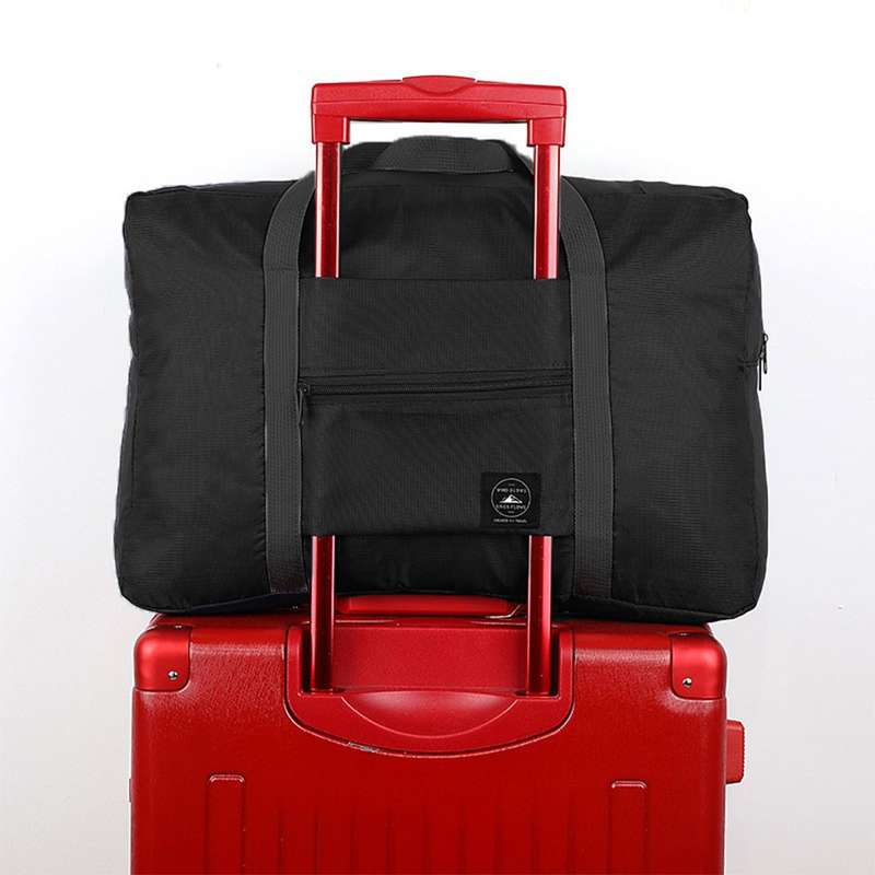 Foldable Travel Duffel Bag Navy Blue