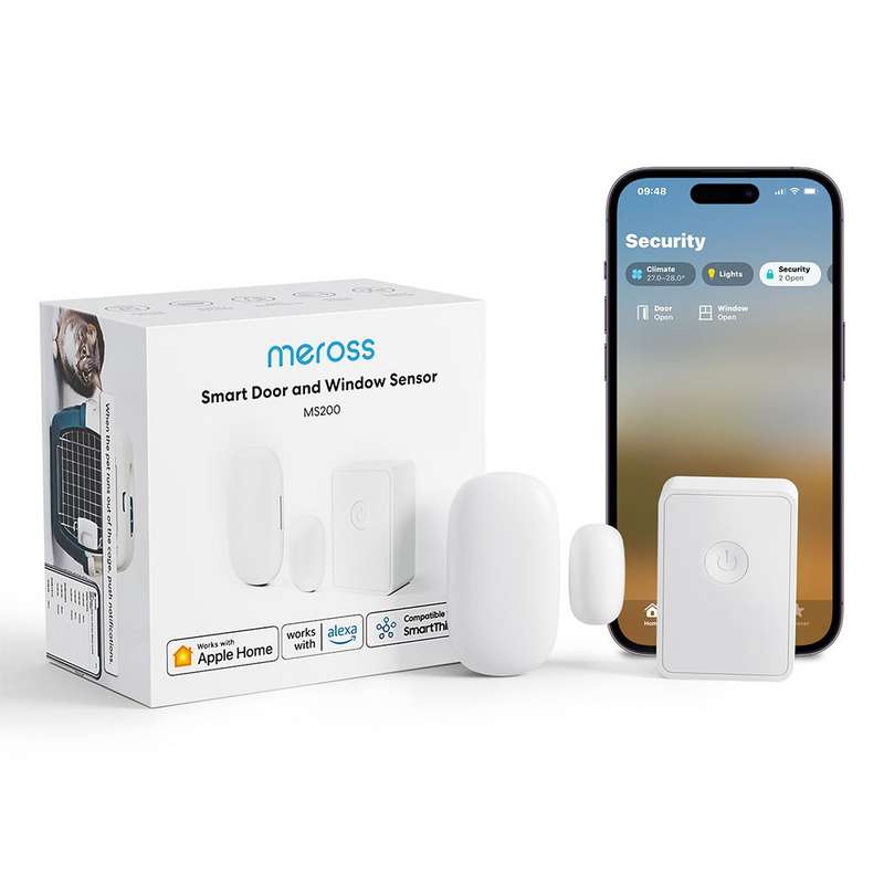 Meross Smart Door and Window Sensor - Works with Apple HomeKit / Amazon Alexa and SmartThings (WI...