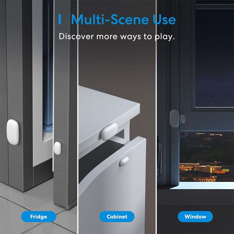 Meross Smart Door and Window Sensor - works with Apple HomeKit / Amazon Alexa and SmartThings (EX...