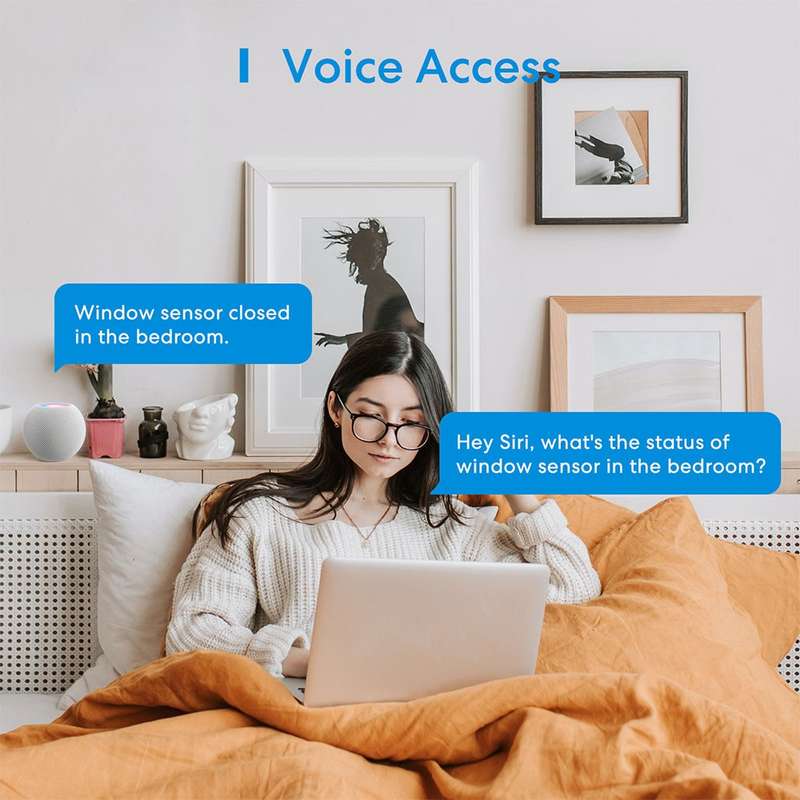 Meross Smart Door and Window Sensor - works with Apple HomeKit / Amazon Alexa and SmartThings (EX...