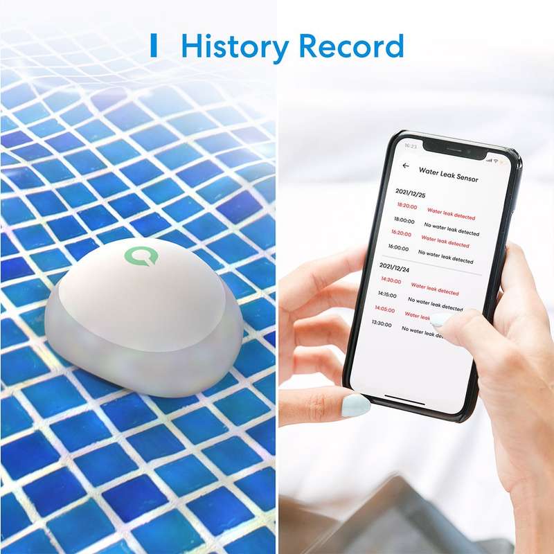 Meross Smart Water Leak Sensor - works with Apple HomeKit and SmartThings (WITH HUB)