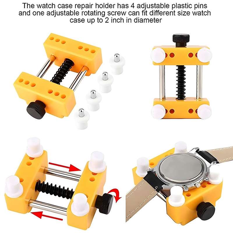 3-in-1 Watch Repair Kit - Back Case Opener / Wrench & Holder