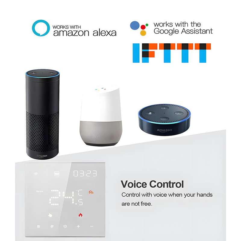Tuya Smart Wi-Fi Thermostat Temperature Controller White